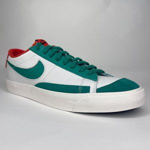 Nike Blazer Low '77 Vintage By You White Green Red Shoes. Size 13 DO7395-991